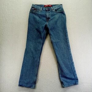 Vintage Tommy Jeans Mens Blue Denim Jeans Straight Leg Size‎ 32x32